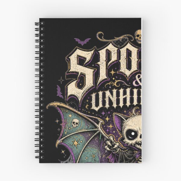 Item preview, Spooky Unhinged Skeleton Bat Gothic Halloween-11 designed and sold by SusanArlene.