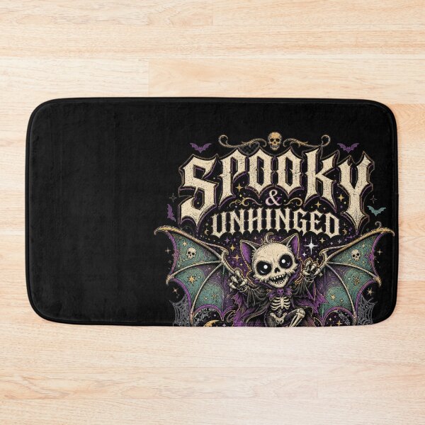 Item preview, Spooky Unhinged Skeleton Bat Gothic Halloween-11 designed and sold by SusanArlene.