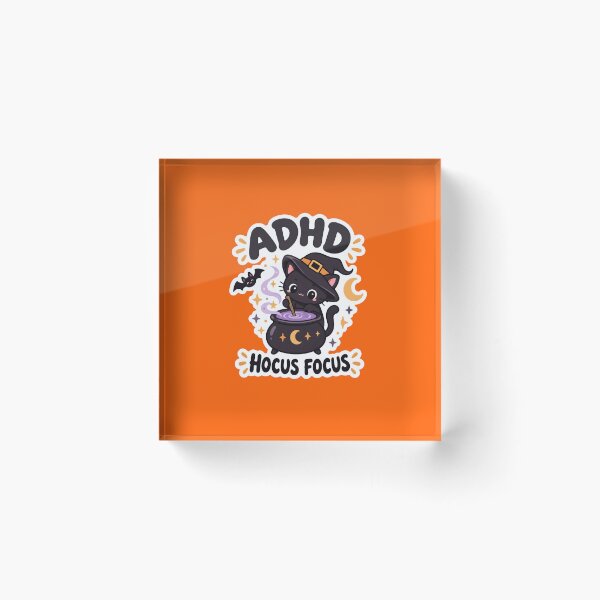 Item preview, Copy of ADHD Hocus Focus Halloween Black Cat Magic Quote designed and sold by Marti’s Shop Corner.