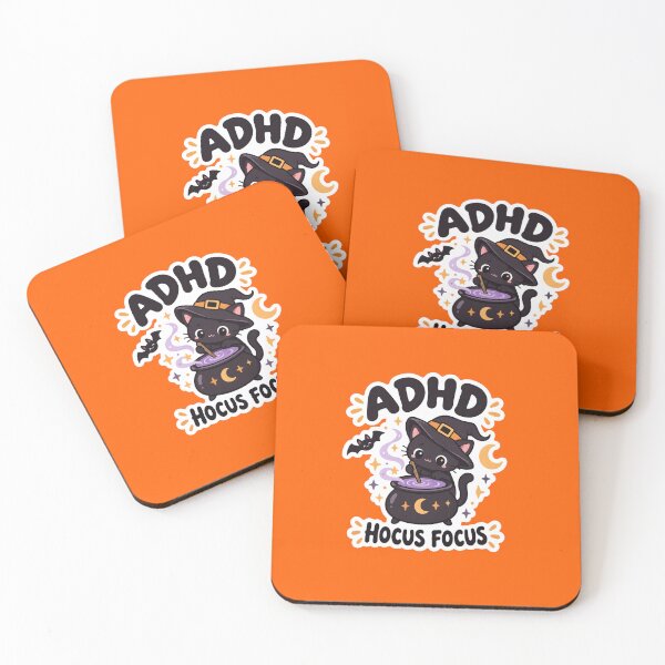Item preview, Copy of ADHD Hocus Focus Halloween Black Cat Magic Quote designed and sold by Marti’s Shop Corner.