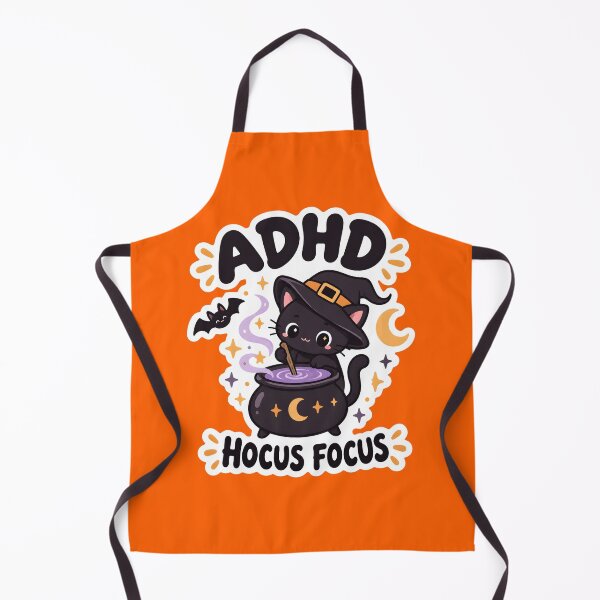Item preview, Copy of ADHD Hocus Focus Halloween Black Cat Magic Quote designed and sold by Marti’s Shop Corner.