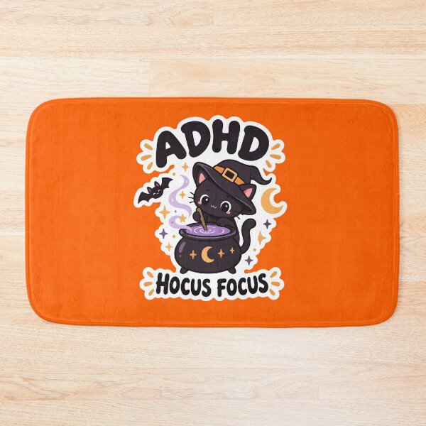 Item preview, Copy of ADHD Hocus Focus Halloween Black Cat Magic Quote designed and sold by Marti’s Shop Corner.
