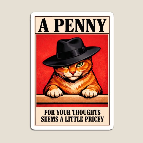 Item preview, A PENNY FOR YOUR THOUGHTS SEEMS A LITTLE PRICEY designed and sold by MountainRoisin.
