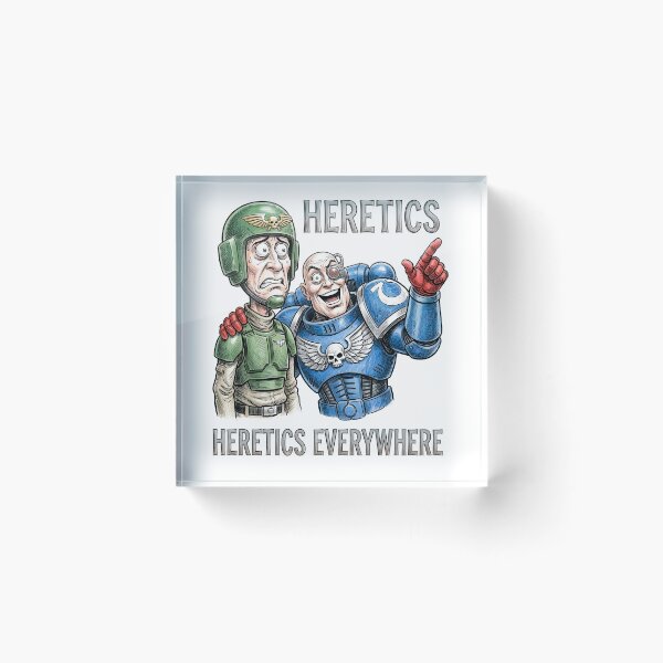 Item preview, Heretics Everywhere – Buzz Lightyear & Woody Space Marine Parody Tee designed and sold by BravenBold.