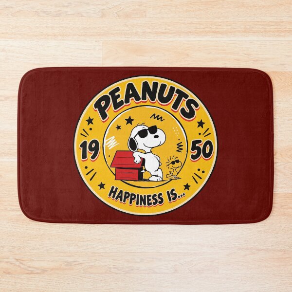Item preview, Snoopy Joe Cool and Woodstock Retro Yellow Badge - Peanuts Comic Art two designed and sold by killem667.