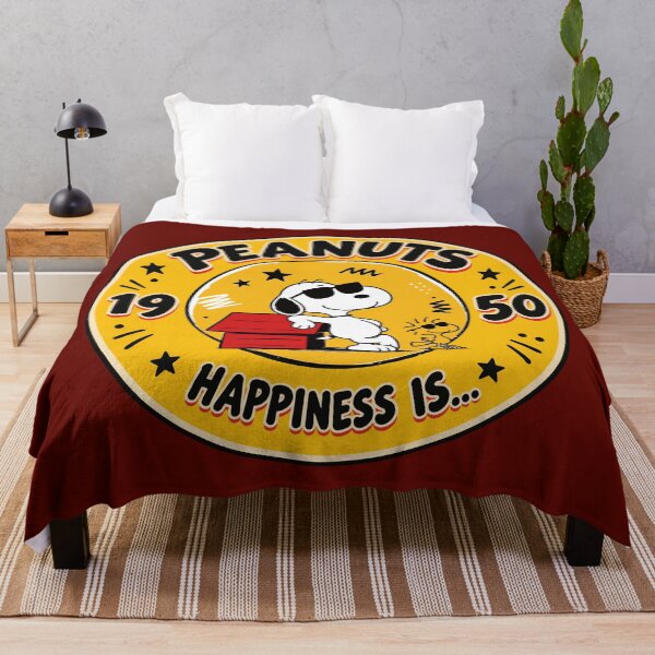 Item preview, Snoopy Joe Cool and Woodstock Retro Yellow Badge - Peanuts Comic Art two designed and sold by killem667.
