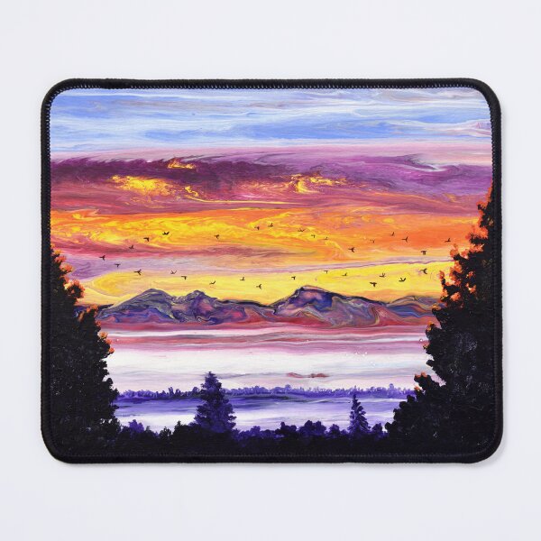 Item preview, Sunrise Over the Three Sisters Mountains designed and sold by BreezyZen.