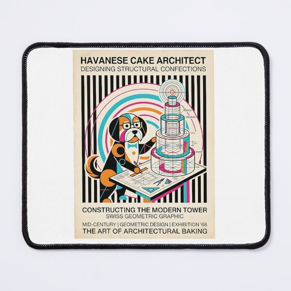 Item preview, Havanese Cake Architect designed and sold by PictoVibe.