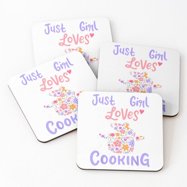 Item preview, Cooking Just A Girl Who Loves Cooking Gift for Chef Cooks T-Shirt designed and sold by MixyMugs.