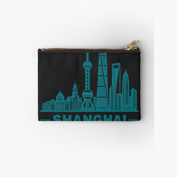 Item preview, Shanghai China Line Art Skyline Poster designed and sold by CMYKStudio.