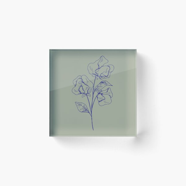 Item preview, Butterfly Pea Flower On Olive designed and sold by lifeinspired4u.