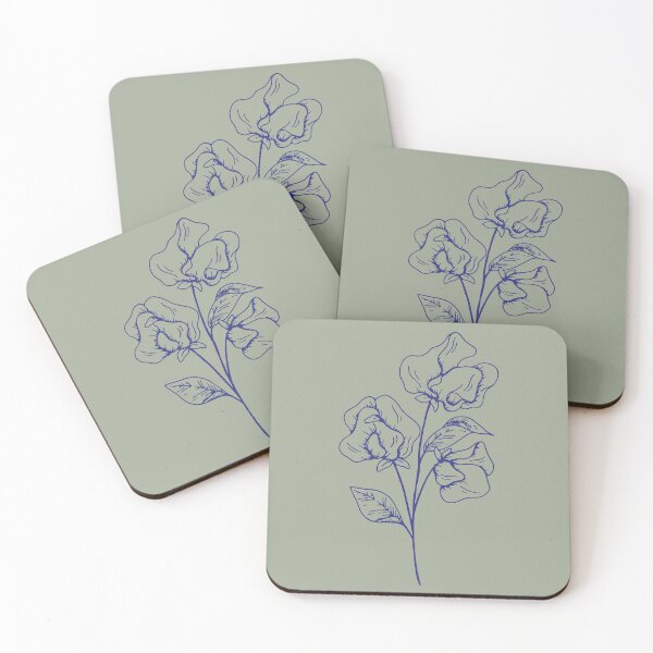 Item preview, Butterfly Pea Flower On Olive designed and sold by lifeinspired4u.