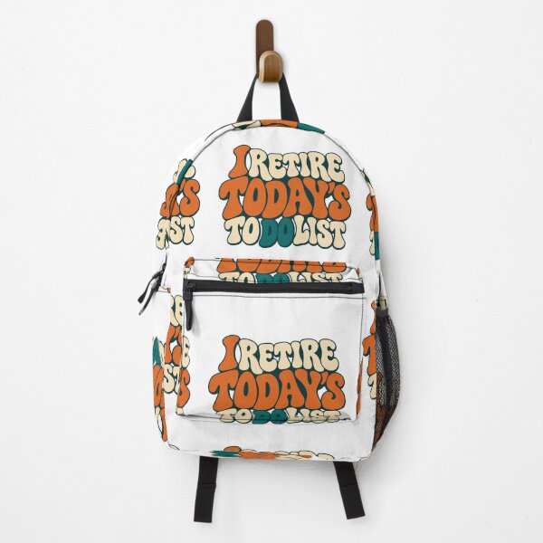 Item preview, I Retire Today's To Do List Retro Type Design designed and sold by Bikivuno.