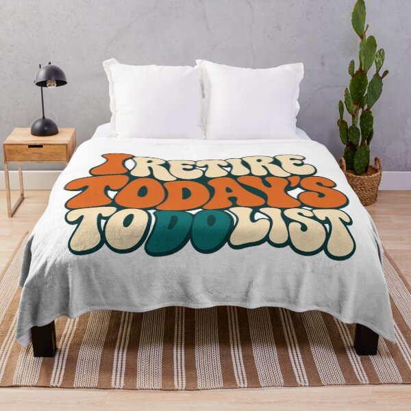 Item preview, I Retire Today's To Do List Retro Type Design designed and sold by Bikivuno.