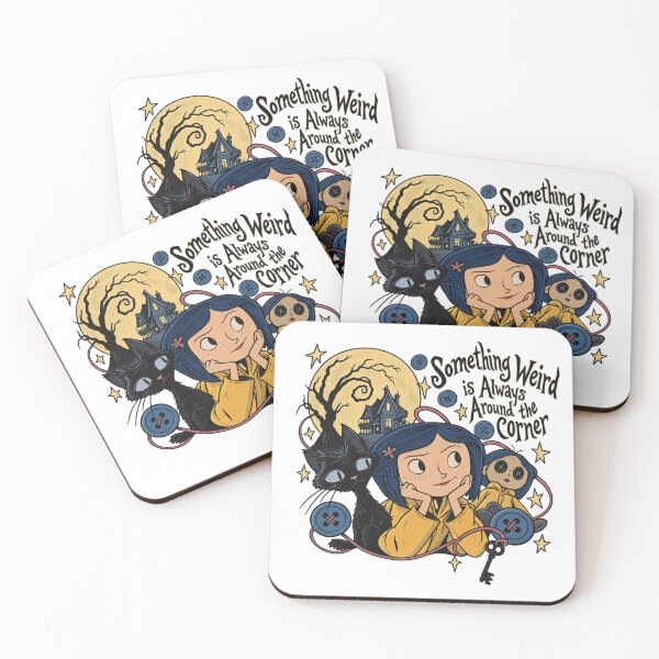 Item preview, Coraline - Something Weird is Always Around the Corner designed and sold by coastalquillco.