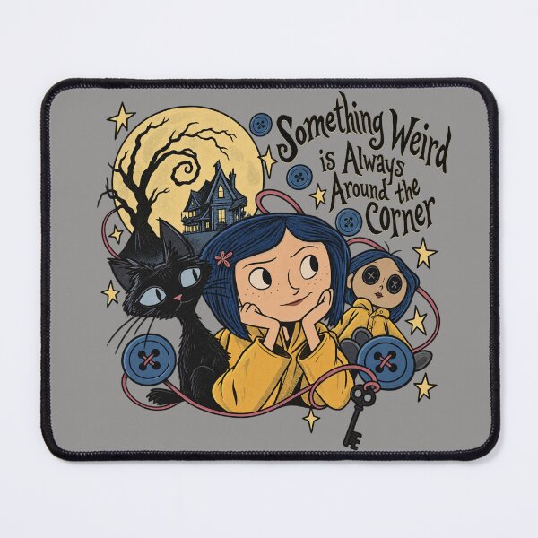 Item preview, Coraline - Something Weird is Always Around the Corner designed and sold by coastalquillco.