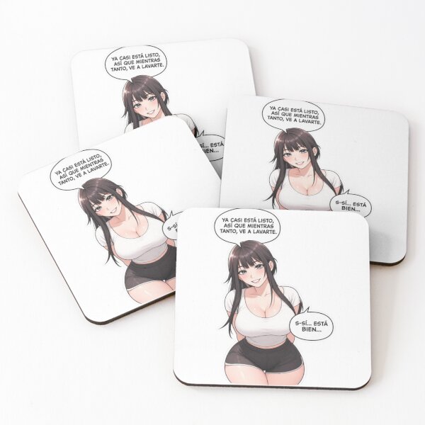 Item preview, Cute Anime Girl – Funny Reaction Kawaii Sticker designed and sold by MeowLoka ⭐⭐⭐⭐.