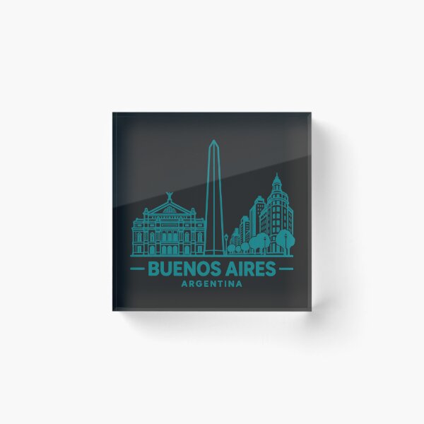 Item preview, Buenos Aires Argentina Line Art Skyline Poster designed and sold by CMYKStudio.