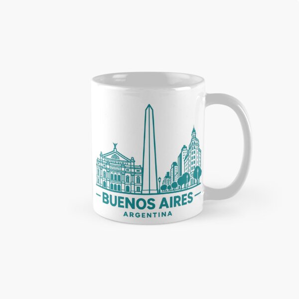 Item preview, Buenos Aires Argentina Line Art Skyline Poster designed and sold by CMYKStudio.