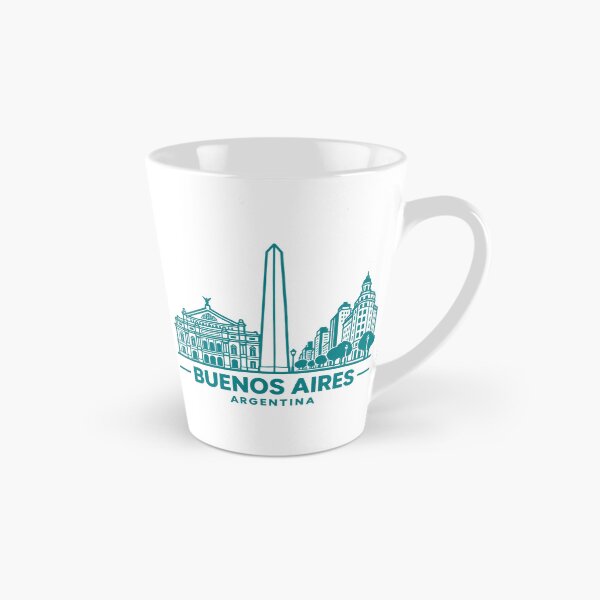 Artikelvorschau, Buenos Aires, Argentinien – Skyline-Poster (Linienzeichnung) entworfen und verkauft von CMYKStudio.