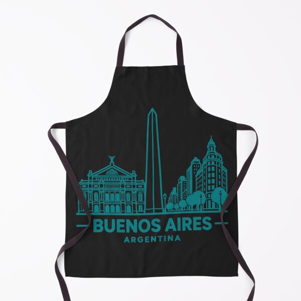 Aperçu de l'œuvre Affiche de la skyline de Buenos Aires, Argentine (dessin au trait) créée et vendue par CMYKStudio.