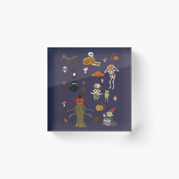 Item preview, Over the garden wall design sticker, OTGW - Cute whimsical seasonal pumpkin mushroom floral -Cute gifts for fall  designed and sold by DearhoneyandArt.
