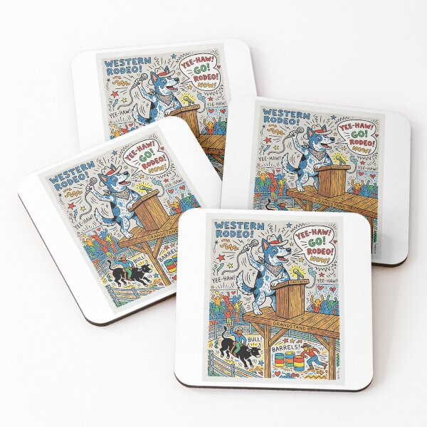 Item preview, Blue Heeler Rodeo Announcer designed and sold by PictoVibe.