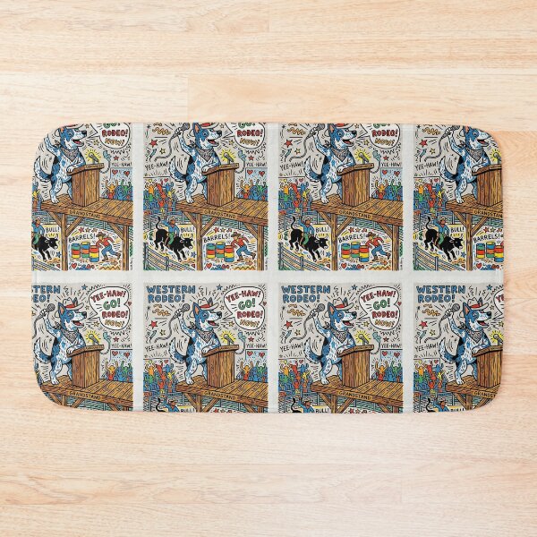 Item preview, Blue Heeler Rodeo Announcer designed and sold by PictoVibe.