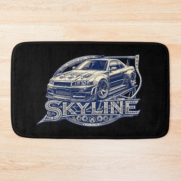 Item preview, Nissan Skyline R34 Design, Skyline GT-R R34 Artwork, Nissan R34 JDM Car, Japanese Performance Car, Godzilla R34 Graphic, JDM Legend, Skyline Enthusiast Gift, R34 Car Art designed and sold by Typologystudios.