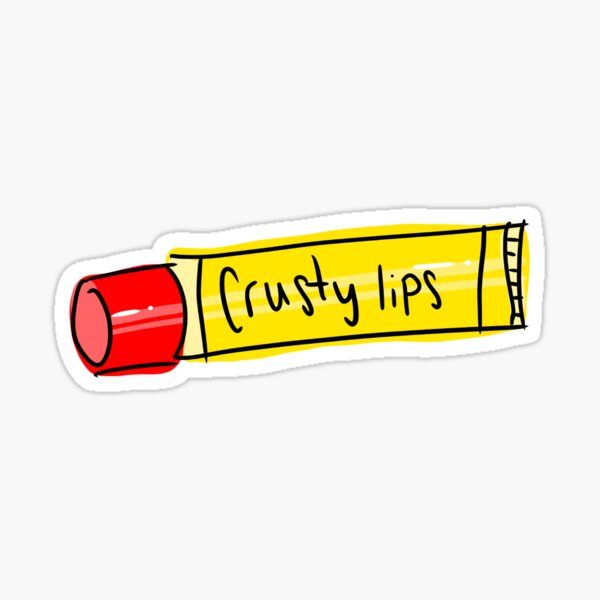 "crusty lips" By Peyton Sticker