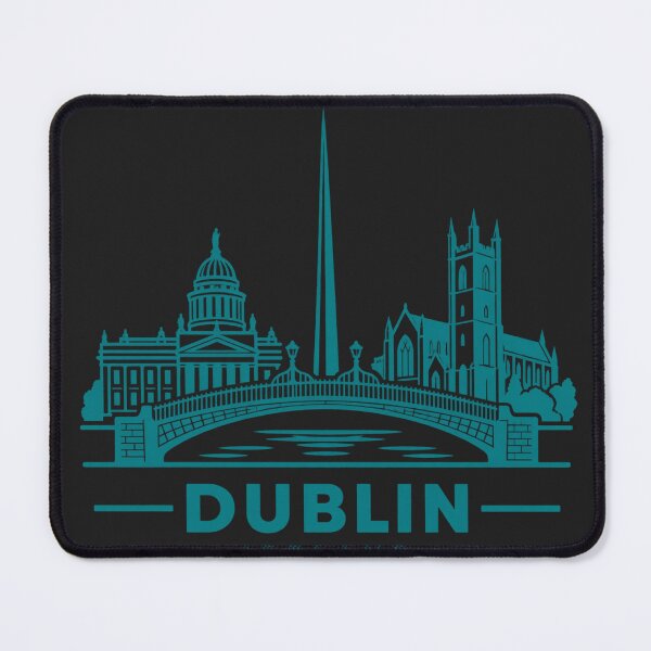 Item preview, Dublin Ireland Line Art Skyline Poster designed and sold by CMYKStudio.