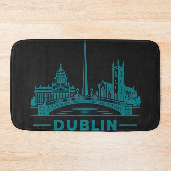 Item preview, Dublin Ireland Line Art Skyline Poster designed and sold by CMYKStudio.