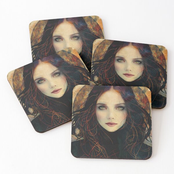 Item preview, Dark Haired Woman Gothic Fantasy Portrait designed and sold by DeePat77.
