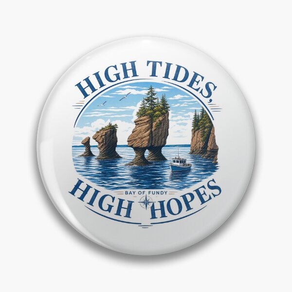 Item preview, Bay of Fundy Hopewell Rocks – High Tides High Hopes – Flowerpot Rocks New Brunswick Art Tee designed and sold by bobscraze.