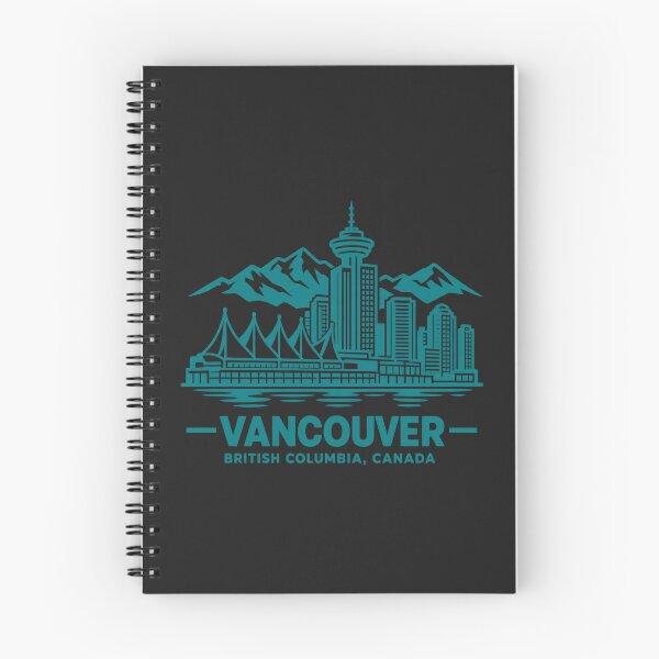 Item preview, Vancouver British Columbia Canada Line Art Skyline Poster designed and sold by CMYKStudio.
