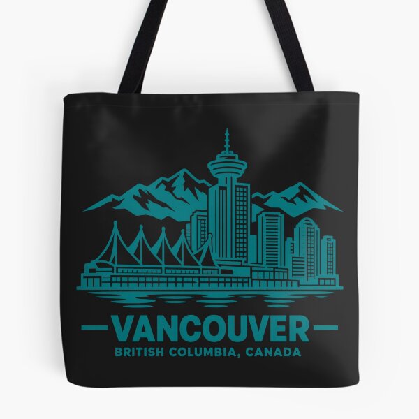 Item preview, Vancouver British Columbia Canada Line Art Skyline Poster designed and sold by CMYKStudio.