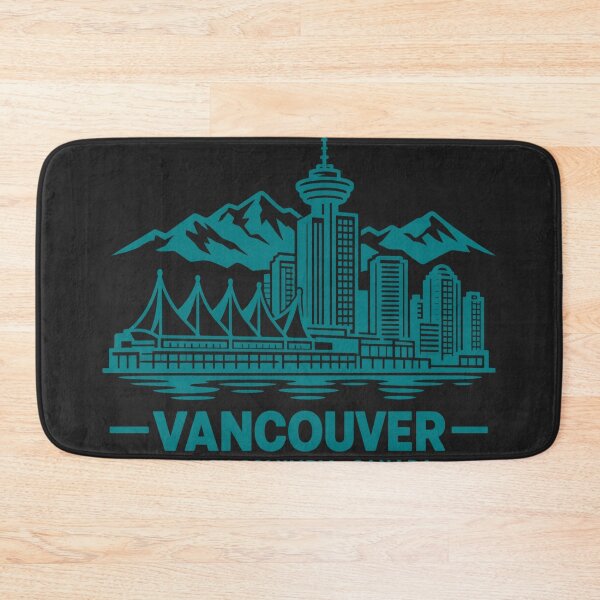 Item preview, Vancouver British Columbia Canada Line Art Skyline Poster designed and sold by CMYKStudio.