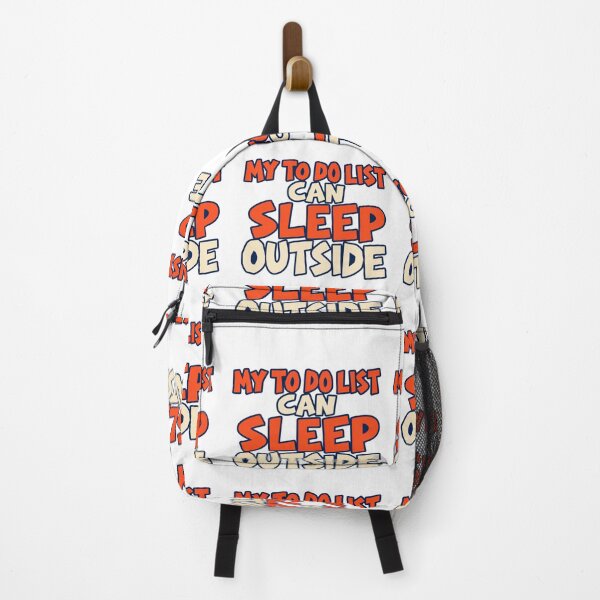 Item preview, My To Do List Can Sleep Outside Bold Lettering designed and sold by Bikivuno.