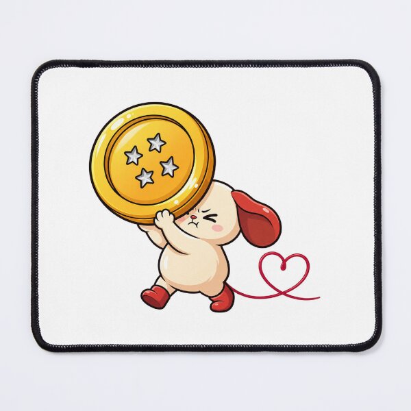 Item preview, Cute Puppy Cupid Love Character Holding Lucky Gold Coin | Kawaii Valentine designed and sold by MrDev.