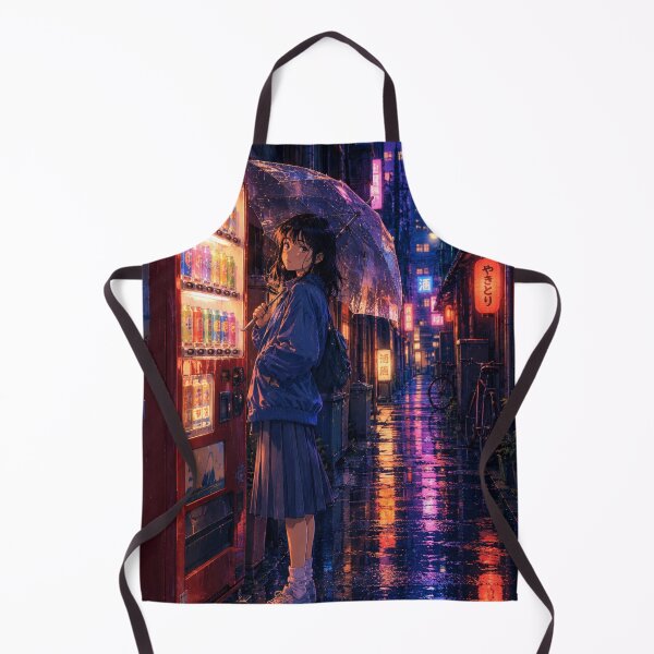 Item preview, Rainy Night Tokyo Vending Machine Anime Girl designed and sold by vekotpu.