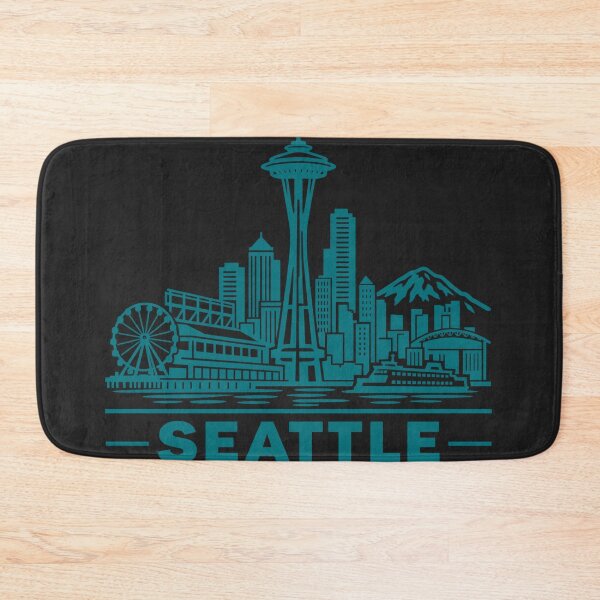 Item preview, Seattle Washington USA Line Art Skyline Poster designed and sold by CMYKStudio.