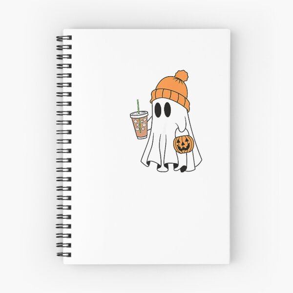 Item preview, Cute Ghost Drinking Iced Coffee Pocket T-Shirt designed and sold by BlaqboyDesigns.