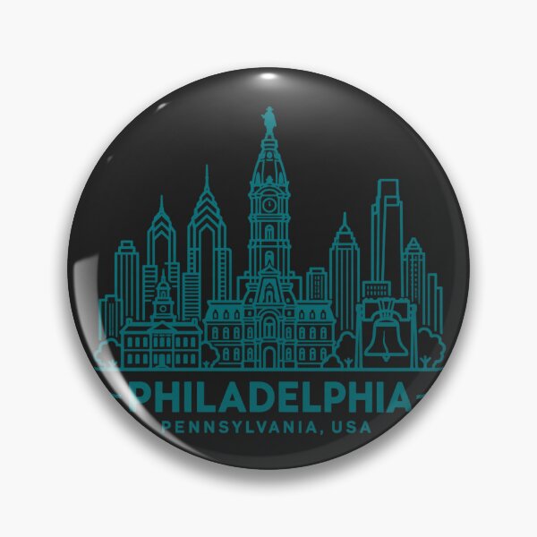 Item preview, Philadelphia Pennsylvania USA Line Art Skyline Poster designed and sold by CMYKStudio.