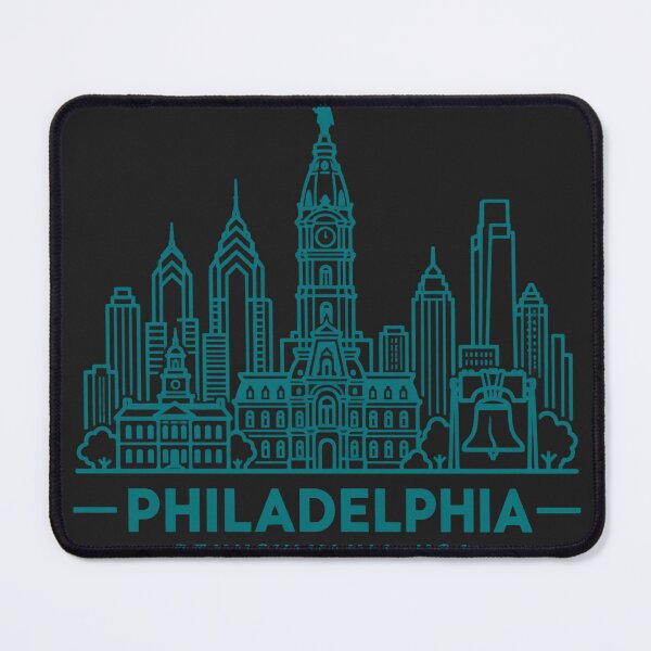 Item preview, Philadelphia Pennsylvania USA Line Art Skyline Poster designed and sold by CMYKStudio.