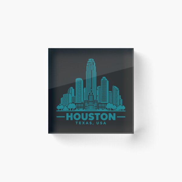 Item preview, Houston Texas USA Line Art Skyline Poster designed and sold by CMYKStudio.