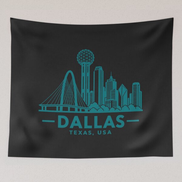 Item preview, Dallas Texas USA Line Art Skyline Poster designed and sold by CMYKStudio.