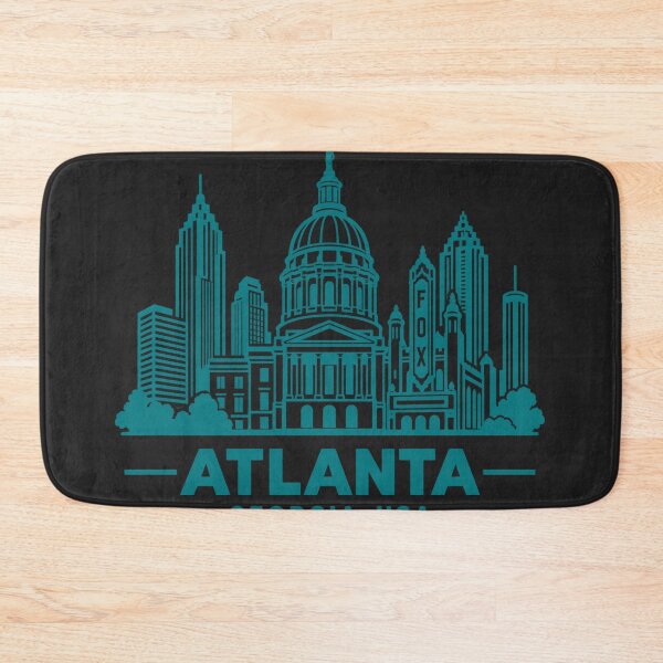 Item preview, Atlanta Georgia USA Line Art Skyline Poster designed and sold by CMYKStudio.
