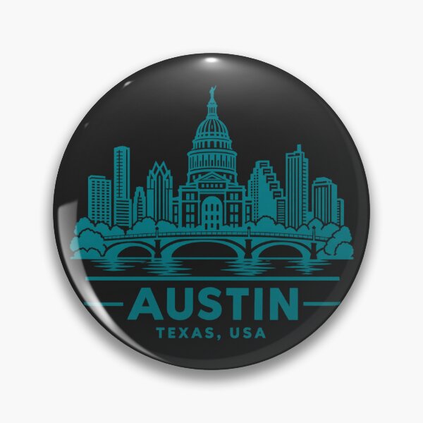 Item preview, Austin Texas USA Line Art Skyline Poster designed and sold by CMYKStudio.