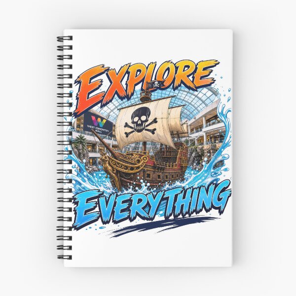 Item preview, West Edmonton Mall – Explore Everything – Pirate Ship Adventure Souvenir Tee – Alberta Canada Art designed and sold by bobscraze.