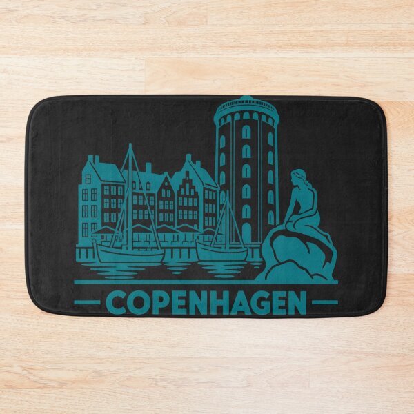 Item preview, Copenhagen Denmark Line Art Skyline Poster designed and sold by CMYKStudio.